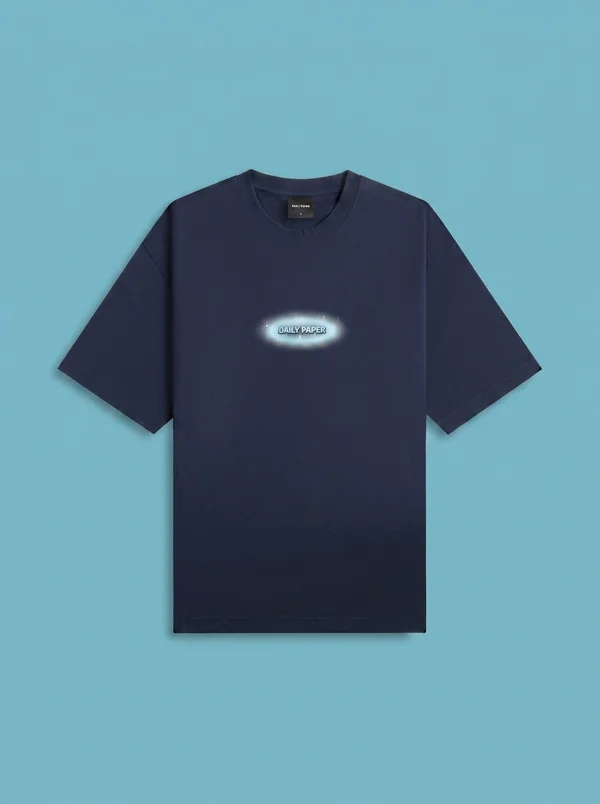 Daily Paper Dotted Logo Tee - Martime Blue