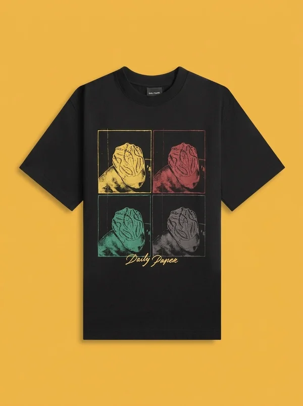 Daily Paper Frame Tee - Black