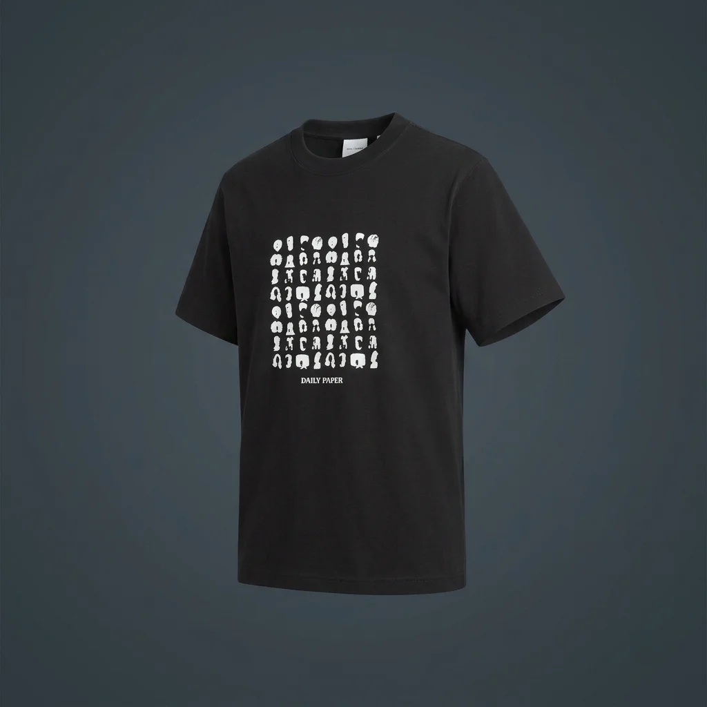 Daily Paper Hair Grid Tee - Black