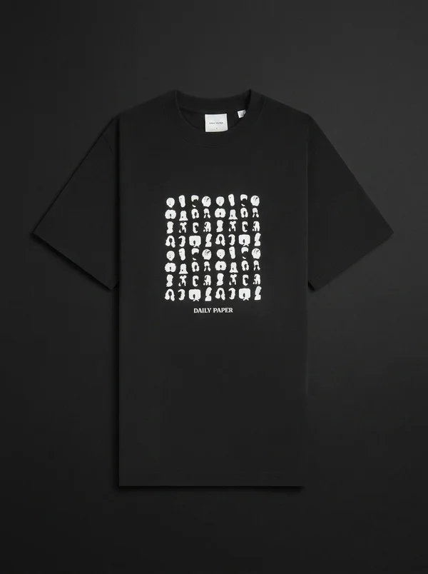 Daily Paper Hair Grid Tee - Black
