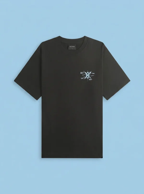 Daily Paper Shield Evolution Short Sleeve Tee - Black