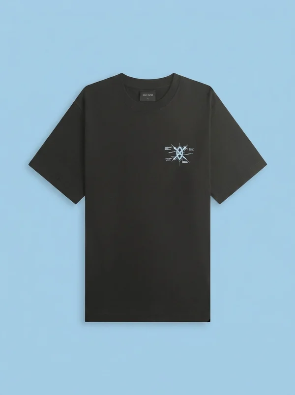 Daily Paper Shield Evolution Short Sleeve Tee - Black