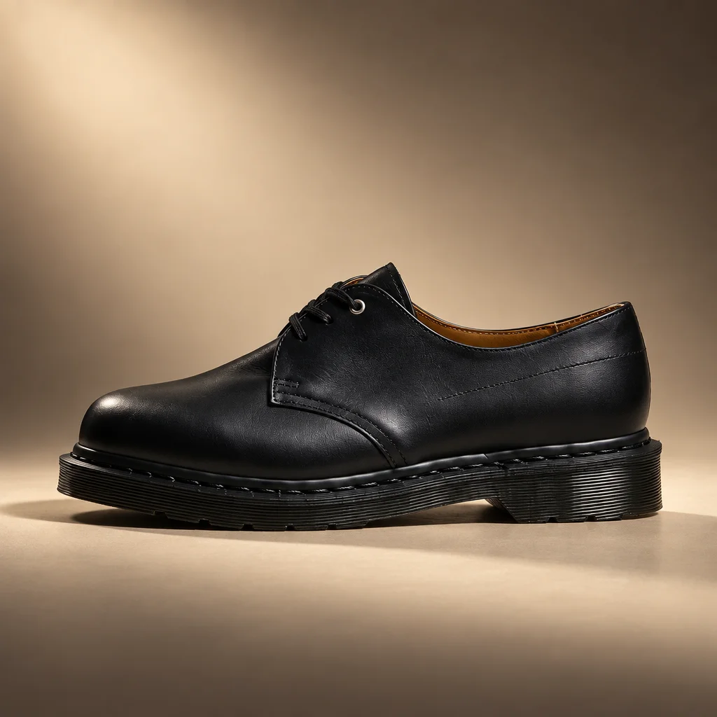 Dr. Martens x Sage Nation 1461 3 Eye Shoe - Black Classic Calf