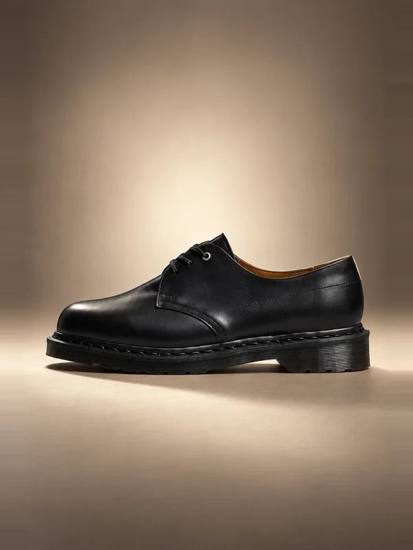 Dr. Martens x Sage Nation 1461 3 Eye Shoe - Black Classic Calf