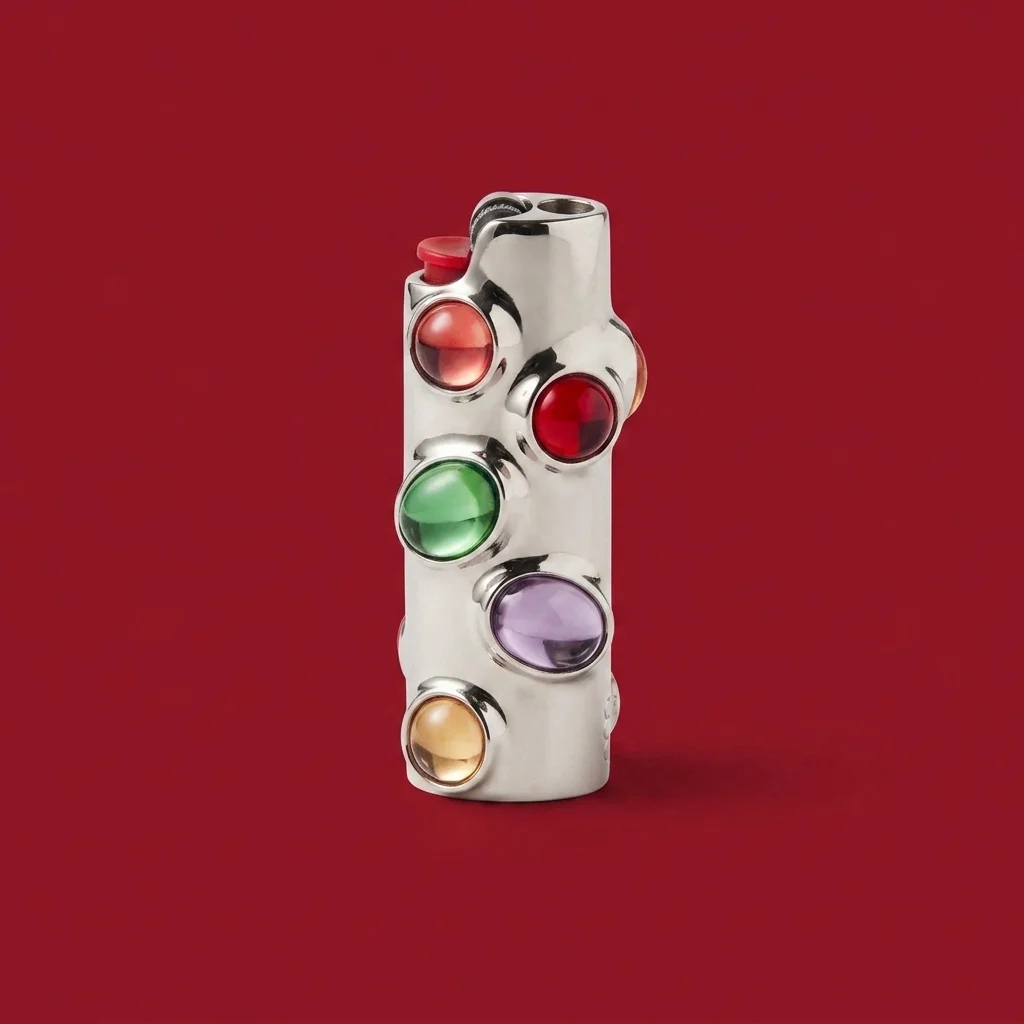 Edie Parker Gemstoned Lighter Case - MultiinStone
