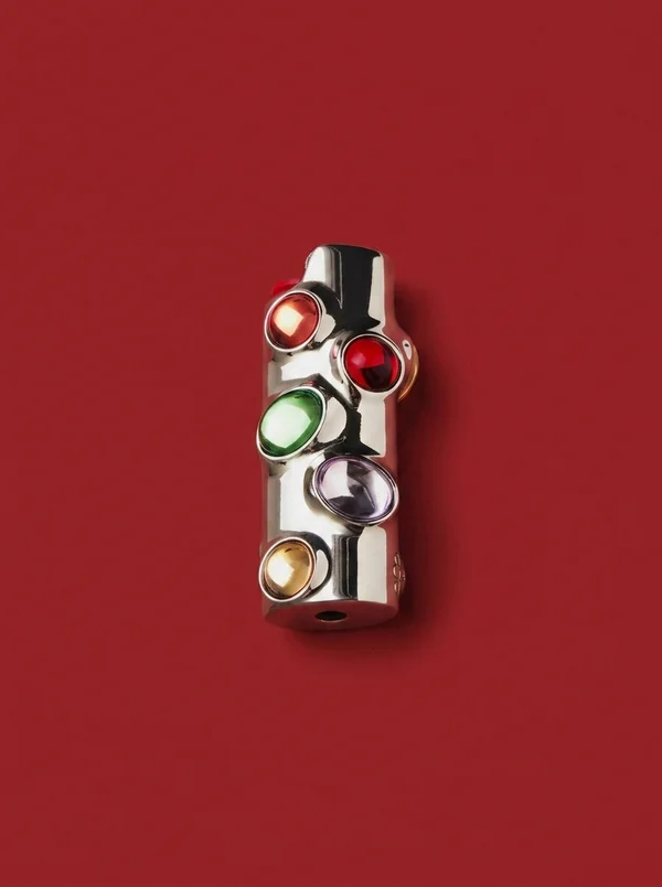 Edie Parker Gemstoned Lighter Case - Multi