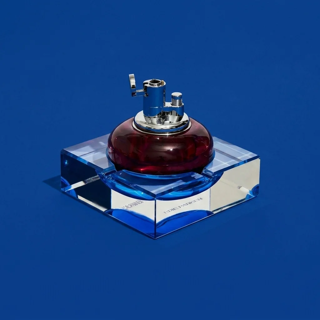 Edie Parker Glass Tabletop Lighter - Rouge