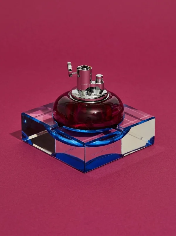 Edie Parker Glass Tabletop Lighter - Rouge