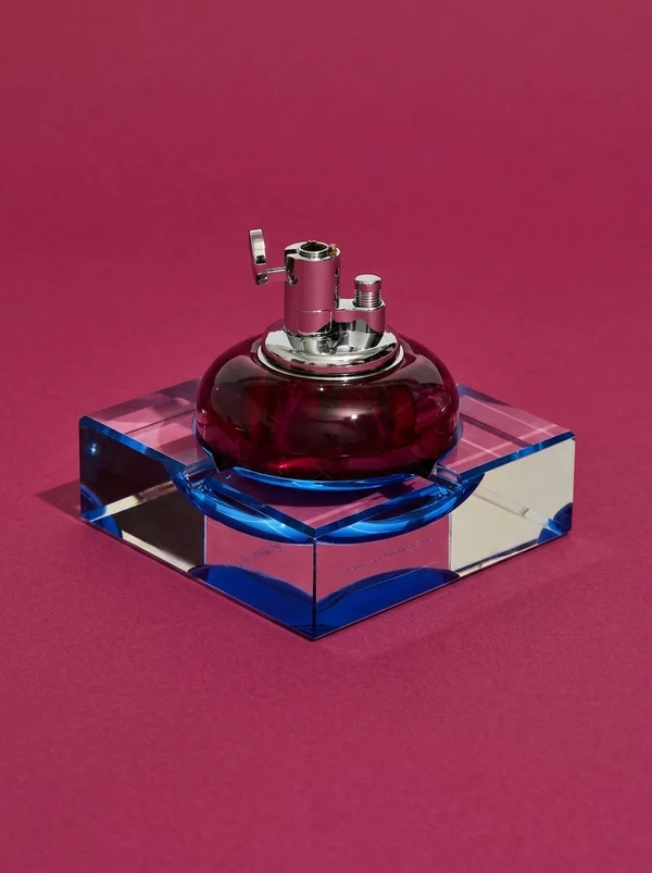 Edie Parker Glass Tabletop Lighter - Rouge