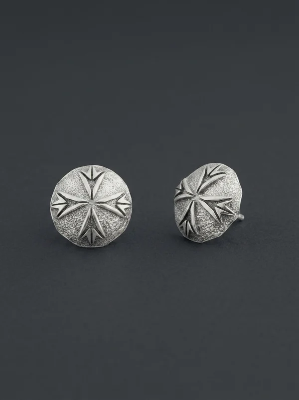 Emanuele Bicocchi Logo Scudo Earrings - Silver