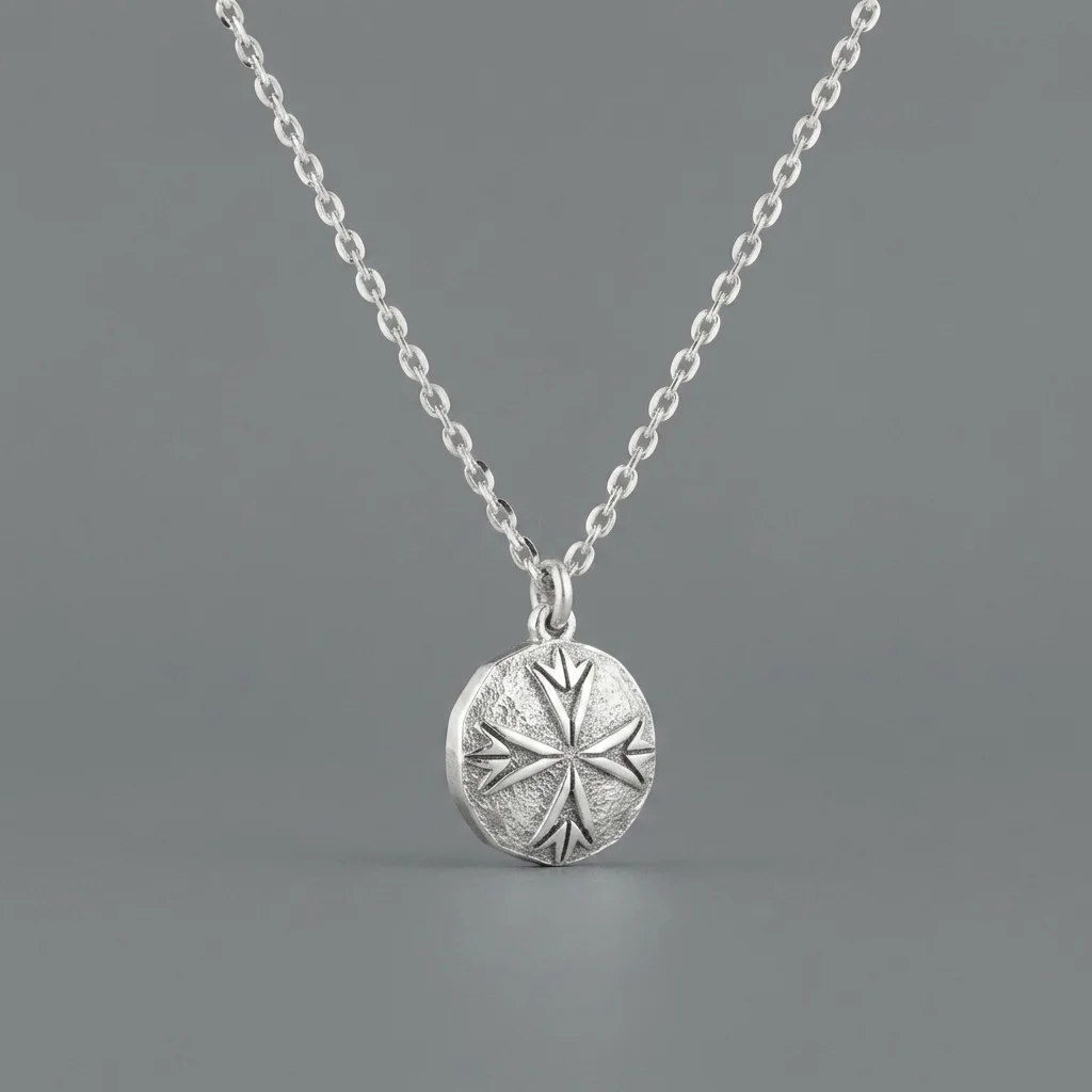 Emanuele Bicocchi Logo Scudo Necklace - Silver