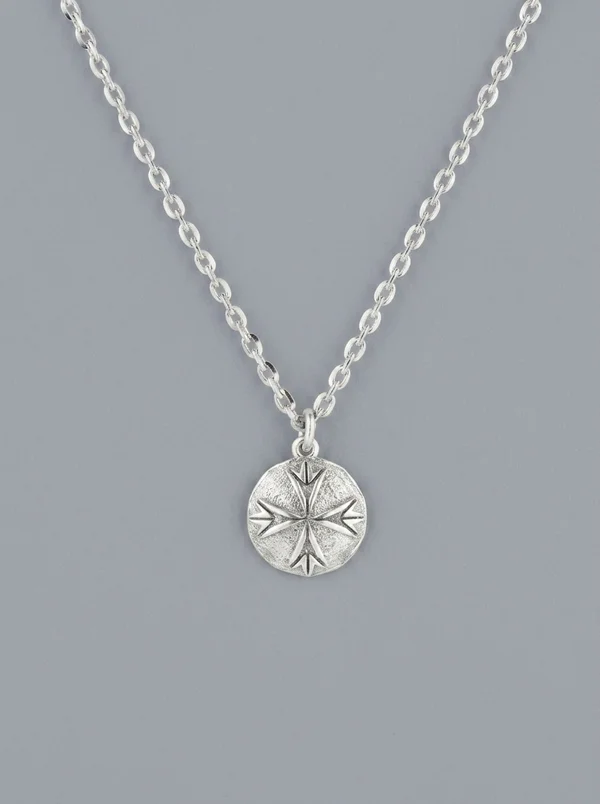 Emanuele Bicocchi Logo Scudo Necklace - Silver