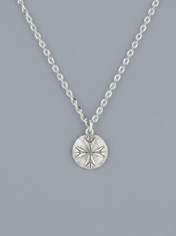 Emanuele Bicocchi Logo Scudo Necklace - Silver