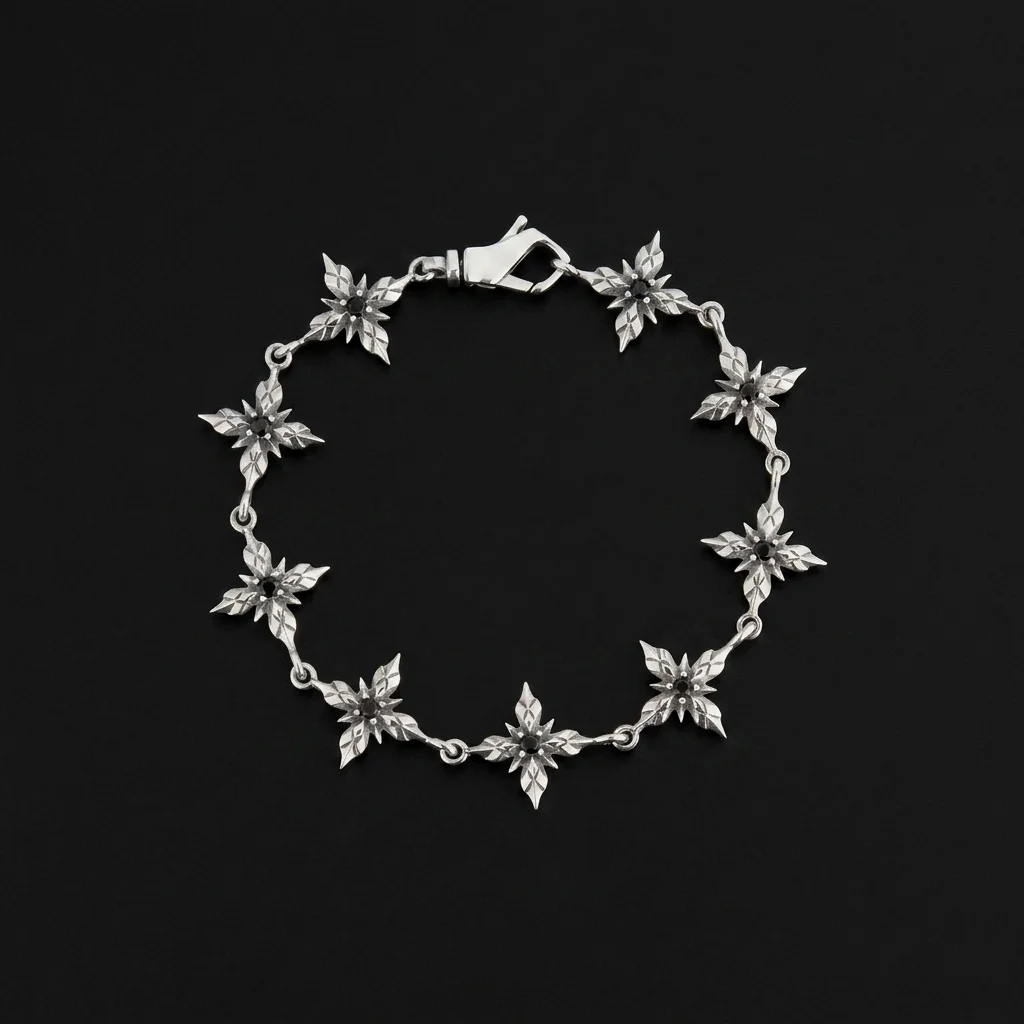 Emanuele Bicocchi Stella Ventis Crystal Bracelet - Black