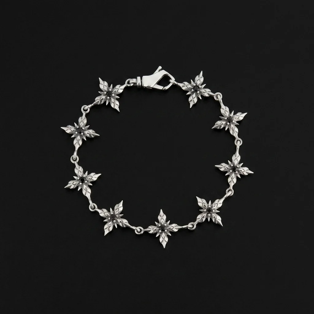 Emanuele Bicocchi Stella Ventis Crystal Bracelet - Black