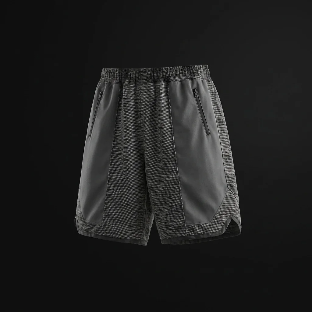 Engineered Garments Lurex Knit Jersey BB Short - Black / Silver
