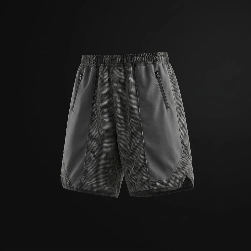 Engineered Garments Lurex Knit Jersey BB Short - Black / Silver