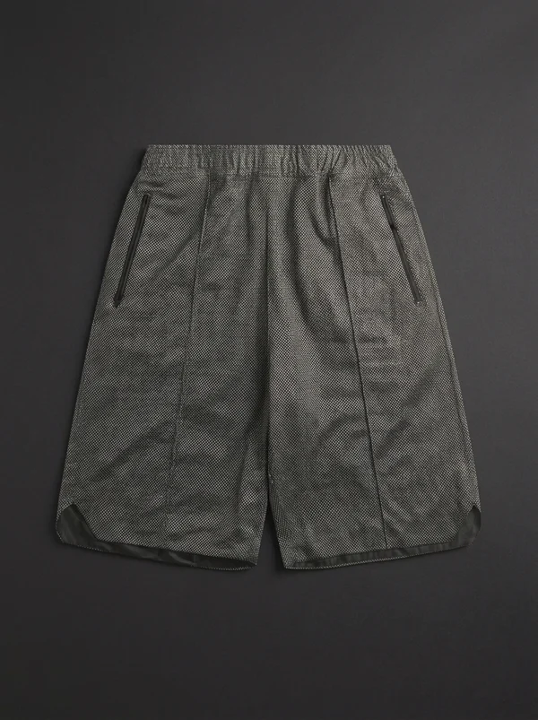 Engineered Garments Lurex Knit Jersey BB Short - Black / Silver