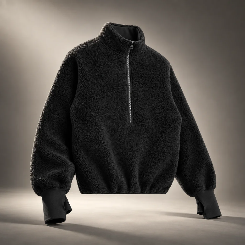 Entire Studios Shell Fleece Sweater - Black