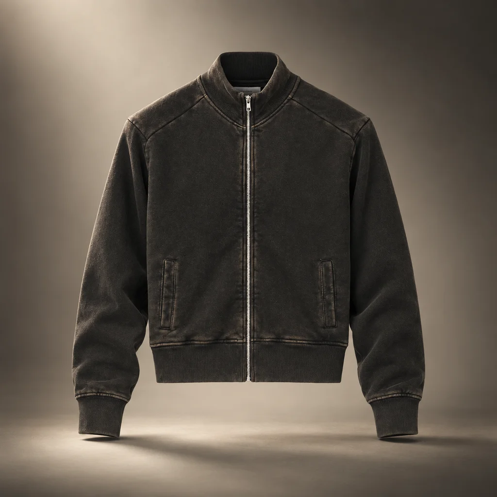 Entire Studios Standard Track Jacket - Washed Black