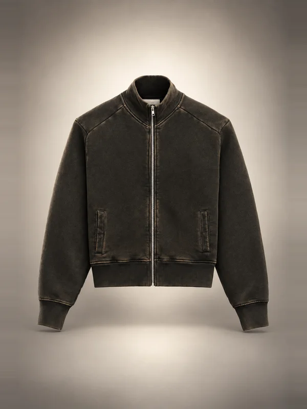 Entire Studios Standard Track Jacket - Washed Black