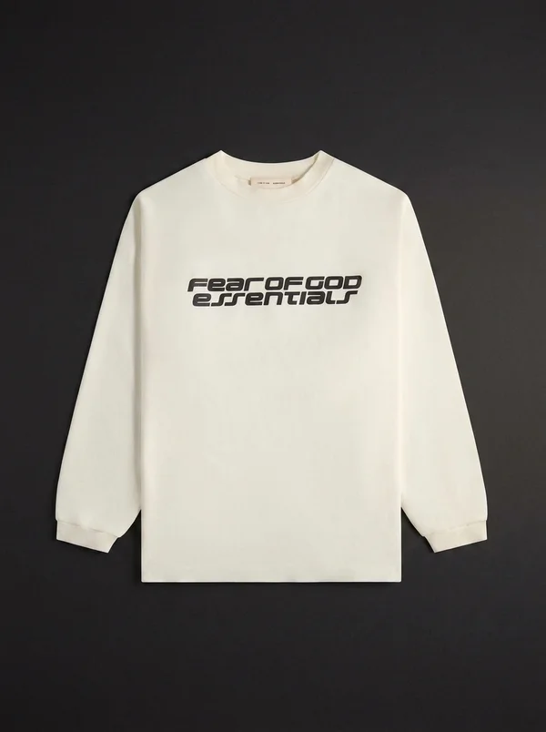 Essentials 90's Long Sleeve Tee - Ivory