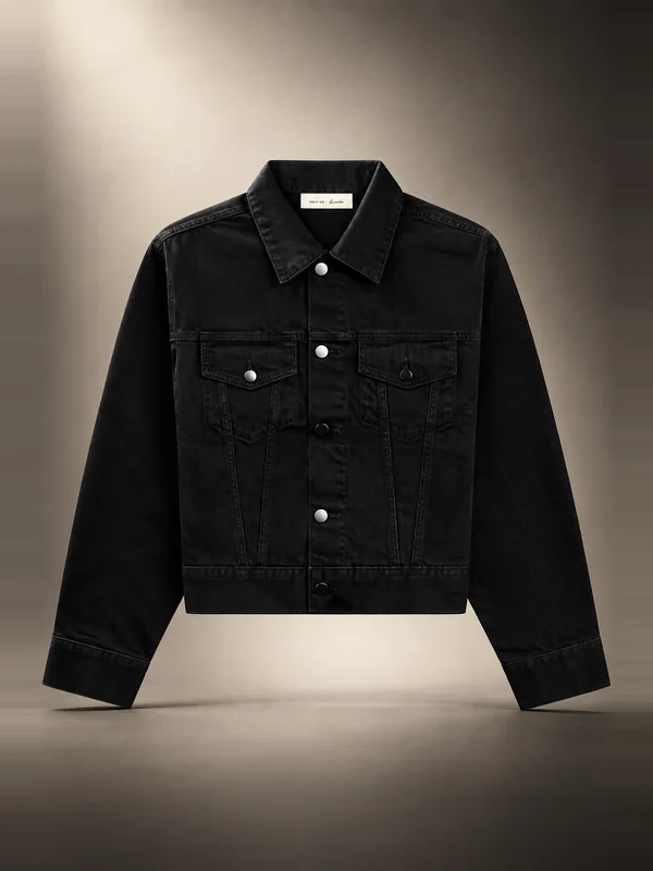 Essentials Classic Denim Jacket - Overdyed Black