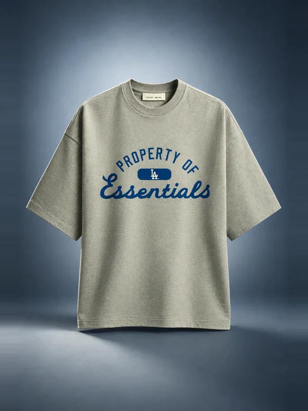 Essentials Dodgers Merch Tee - Concrete Heather