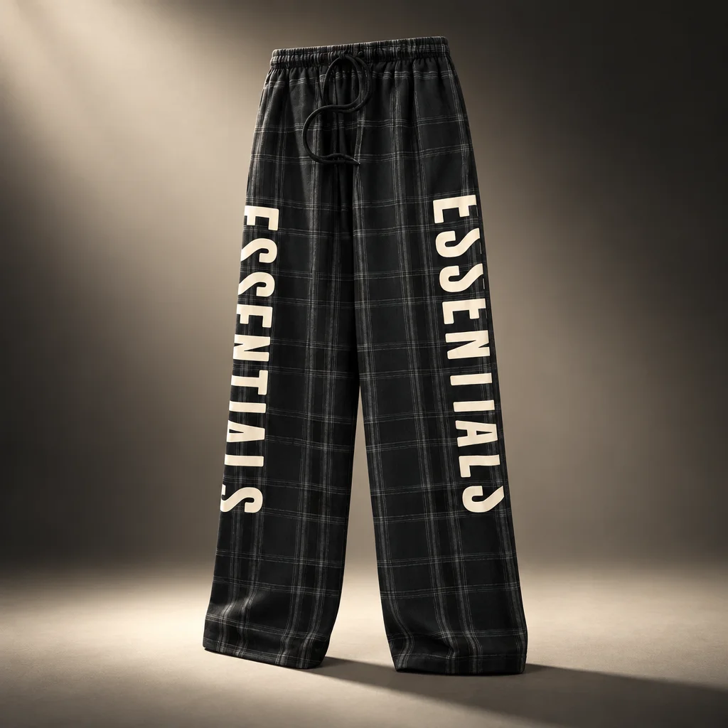 Essentials Flannel Lounge Pant - Vintage Black Plaid