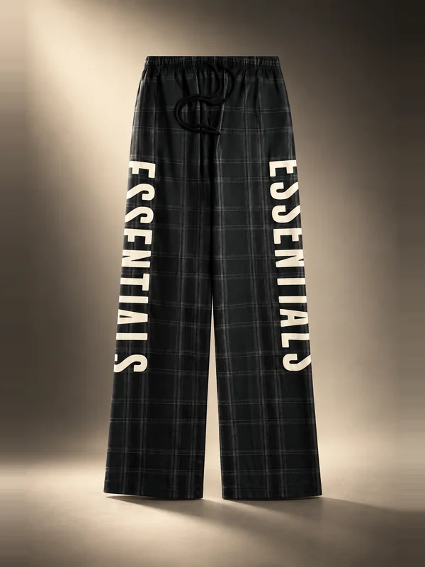 Essentials Flannel Lounge Pant - Vintage Black Plaid