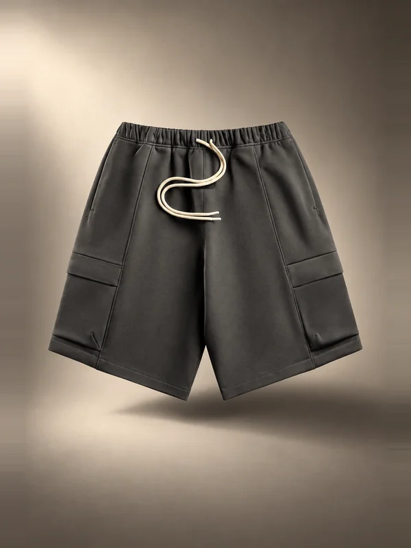 Essentials Fleece Cargo Basketball Short - Iron Grey