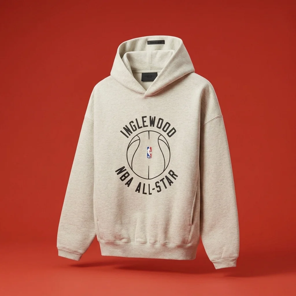 Essentials Inglewood x All Star Weekend '26 90s Hoodie - Oatmeal Heather