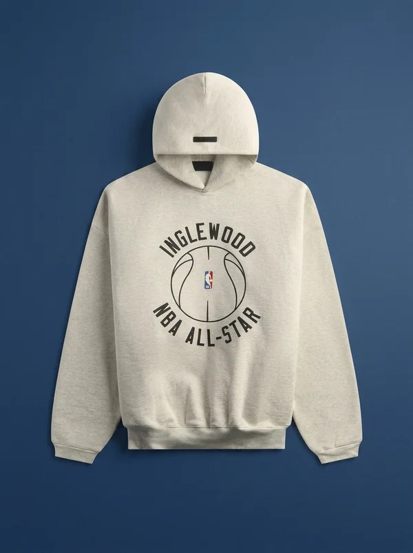 Essentials Inglewood x All Star Weekend '26 90s Hoodie - Oatmeal Heather