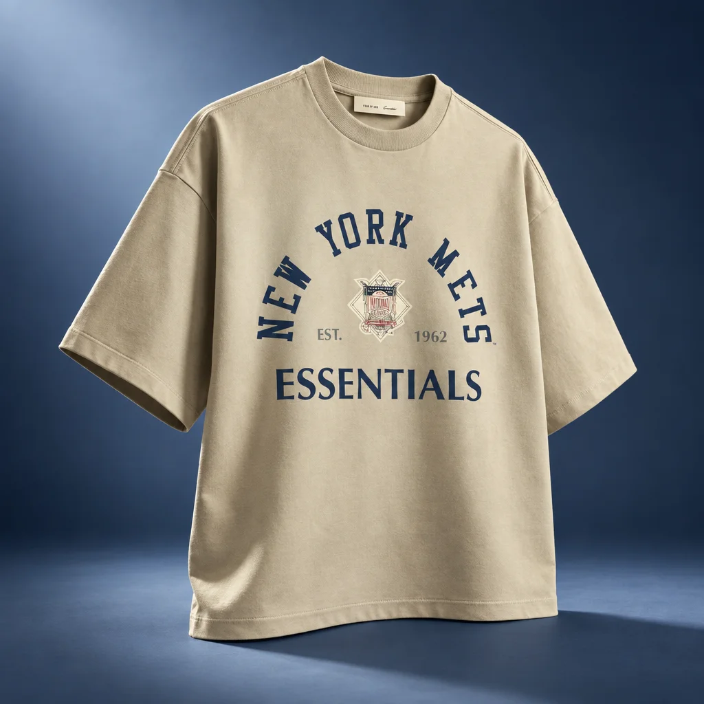 Essentials Mets National League Merch Tee - Seal
