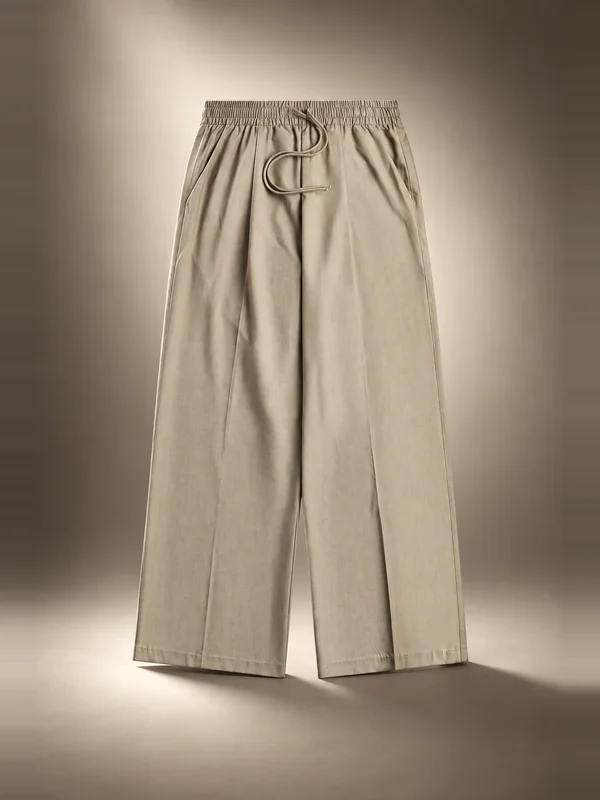 Essentials Silk Blend Pleat Front Drawstring Pant - Seal