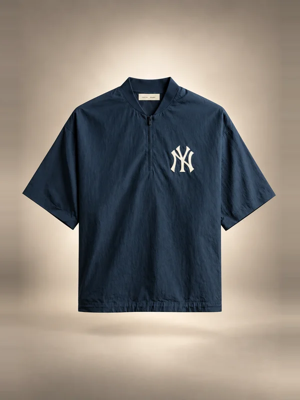 Essentials Yankees 3/4 Sleeve Pullover - Dark Sapphire