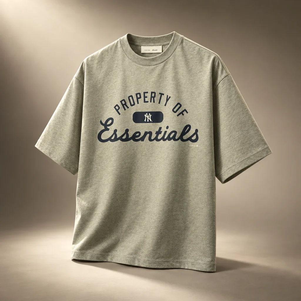 Essentials Yankees Merch Tee - Seal Heather