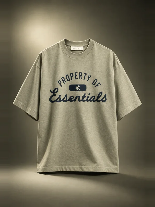 Essentials Yankees Merch Tee - Seal Heather