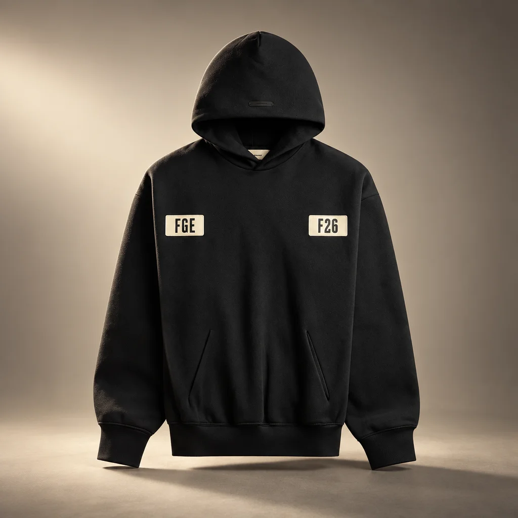 Fear of God Essentials 90's Hoodie - Vintage Black