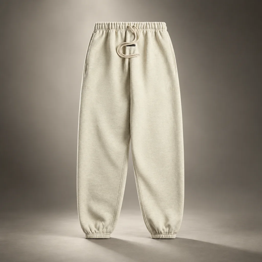 Fear of God Essentials Classic Fleece Sweatpant - Vanilla Heather