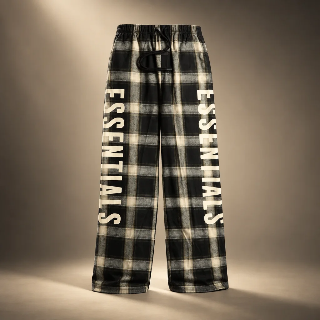 Essentials Flannel Lounge Pant - Iron Grey Plaid