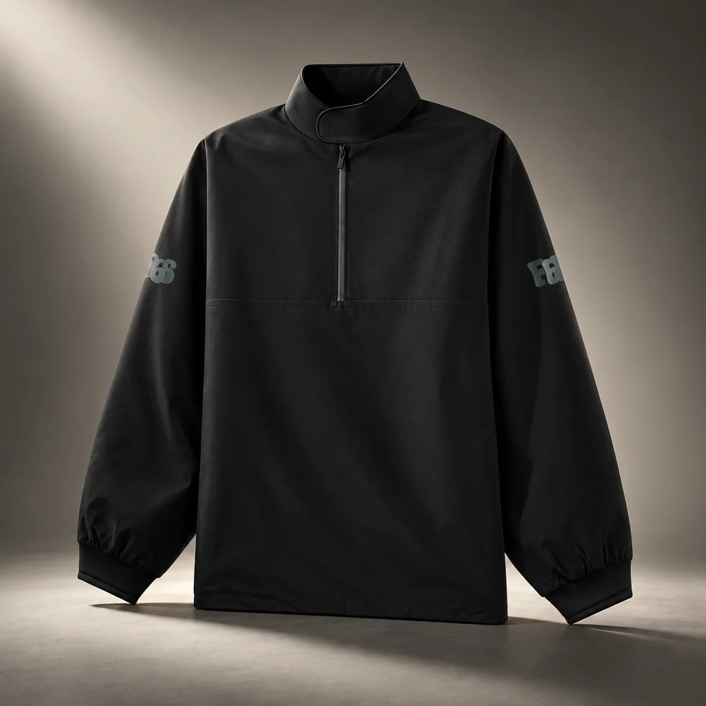 Essentials Half Zip Track Jacket - Vintage Black