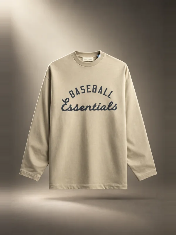 Fear of God Essentials MLB Boxy Long Sleeve Tee - Seal