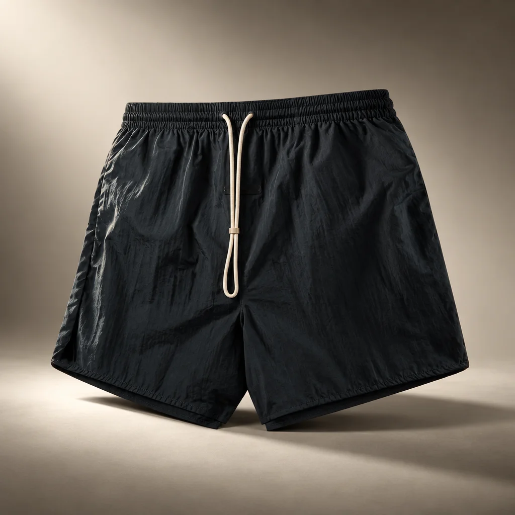Essentials Nylon Swim Short - Vintage Black