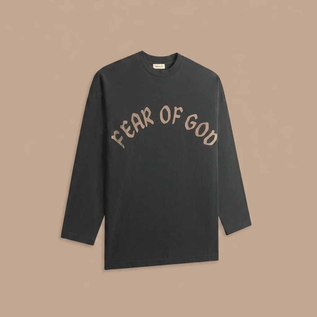 Fear Of God F OF G Long Sleeve Tee - Black
