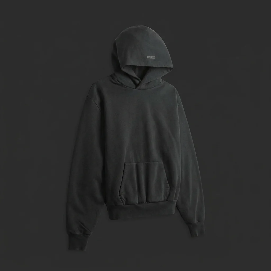 Fear Of God Sunfaded Classic Half Raglan Hoodie - Black