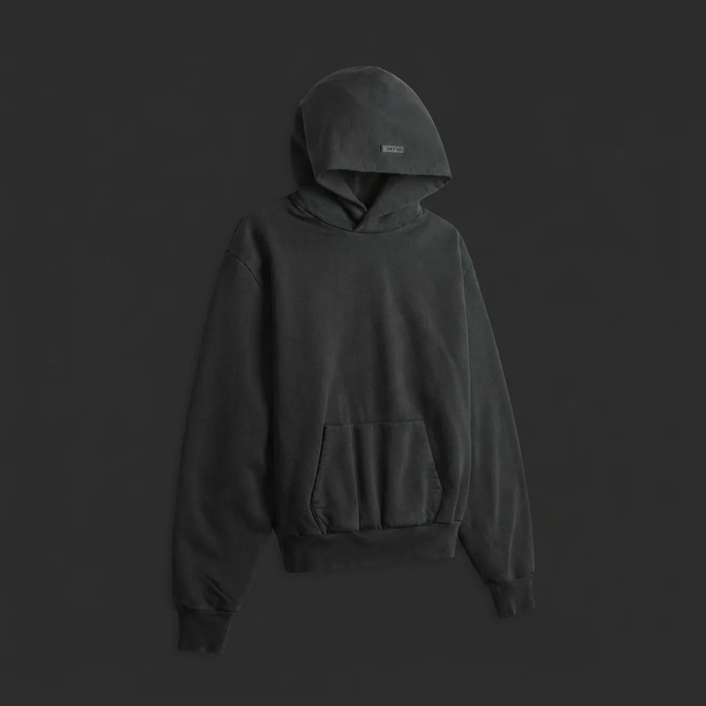 Fear Of God Sunfaded Classic Half Raglan Hoodie - Black