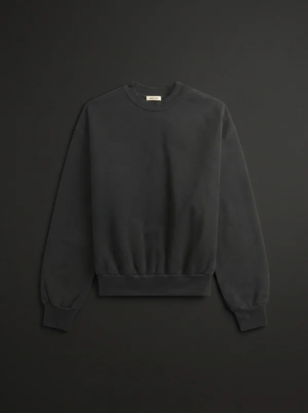 Fear Of God Sunfaded Classic Half Raglan Sweatshirt - Black