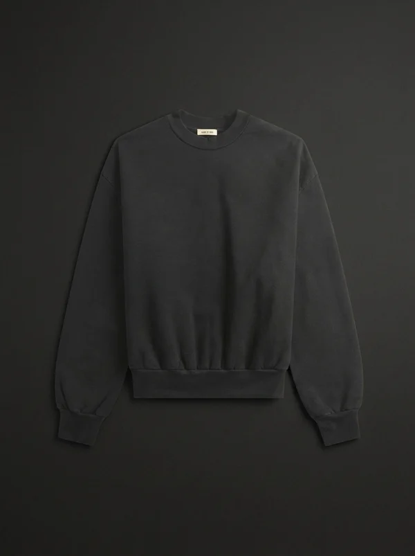 Fear Of God Sunfaded Classic Half Raglan Sweatshirt - Black
