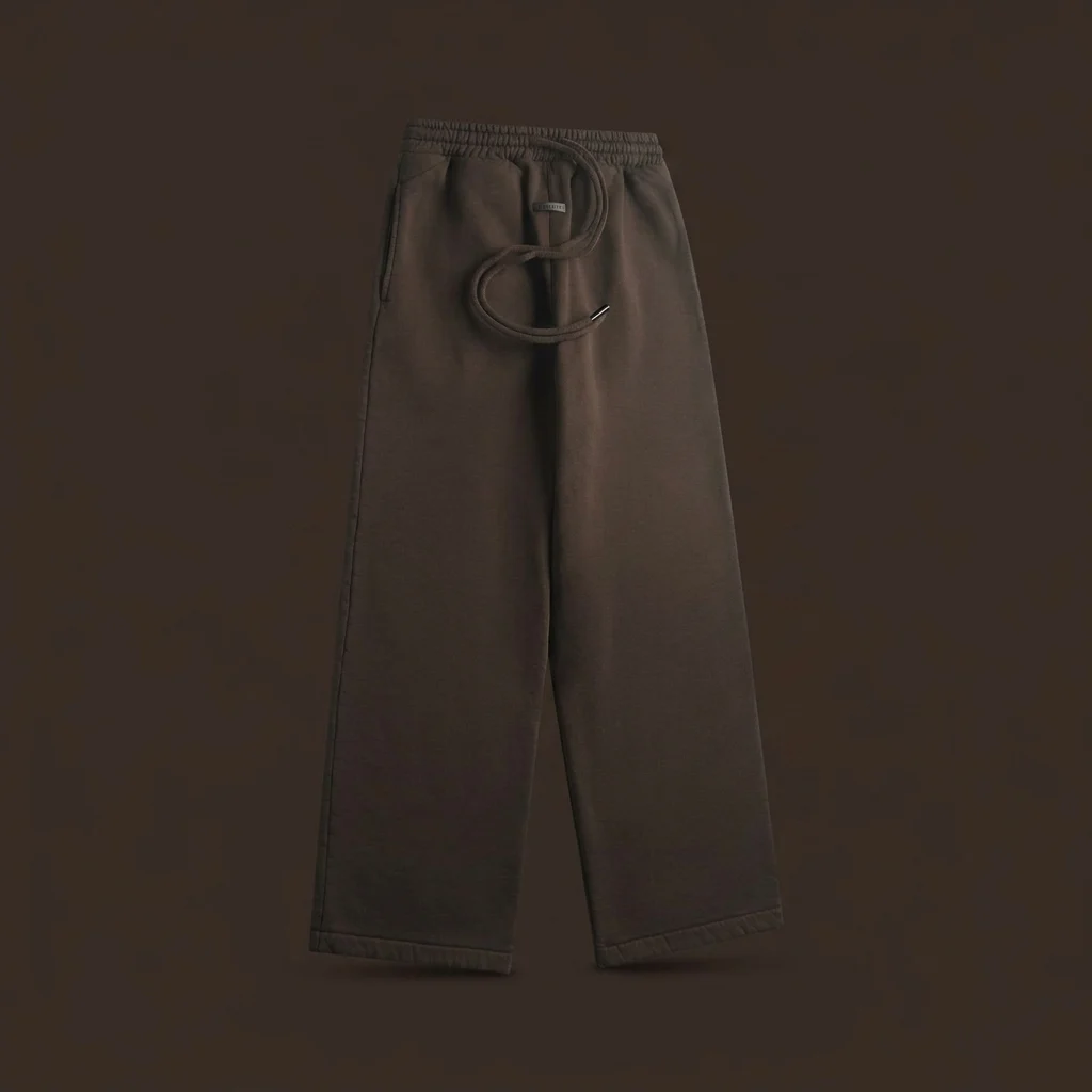 Fear Of God Sunfaded Wide Leg Sweatpant - Dark Brown